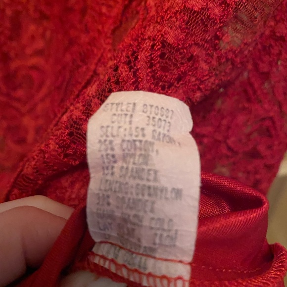 Nicole Miller Sexy Red Lace Dress Event Holiday Homecoming Date Night Size Small - Picture 6 of 11